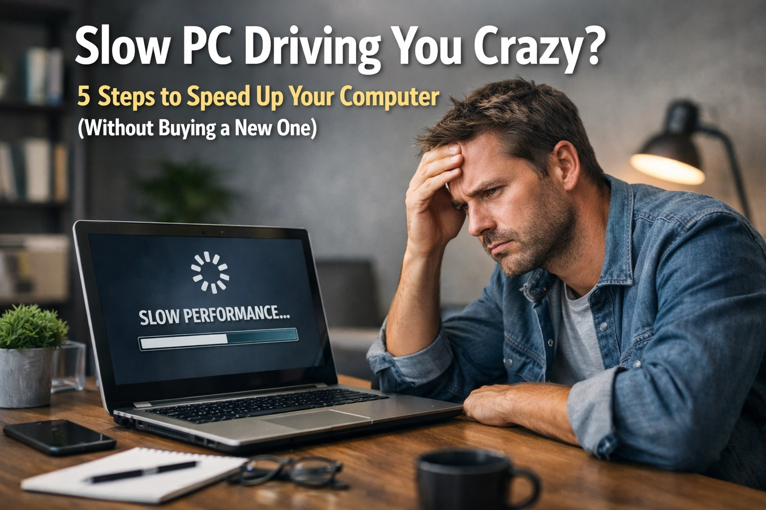 Slow PC Driving You Crazy? 5 Steps to Speed Up Your Computer (Without Buying a New One)