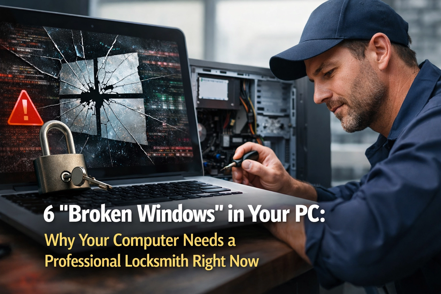 6 “Broken Windows” in Your PC: Why Your Computer Needs a Professional Locksmith Right Now